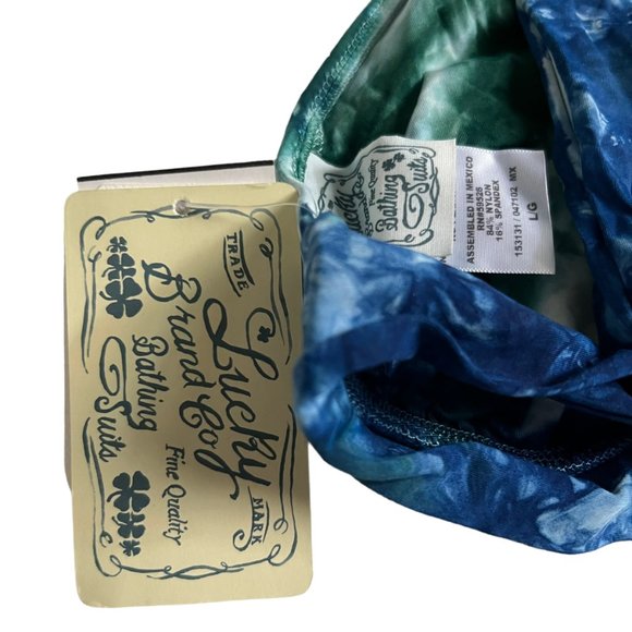 Lucky Brand Green and Blue Bikini Top - Picture 4 of 7